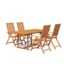 Juego de comedor de jardín 5 piezas madera maciza de acacia de vidaXL, Conjuntos de jardín - Ref: Foro24-3079637, Precio: 598...