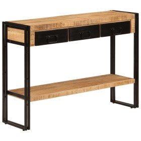 Mesa consola madera maciza de mango 110x30x76 cm en Mesas auxiliares | Comprar online en Foru.es