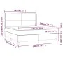 Box spring bed with dark gray velvet mattress 180x200 cm by vidaXL, Beds and slatted bases - Ref: Foro24-3132574, Price: 573,...