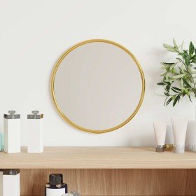 Espejo de pared redondo dorado Ø20 cm en Espejos | Comprar online en Foru.es