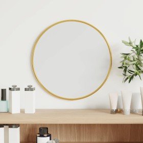 Espejo de pared redondo dorado Ø 30 cm en Espejos | Comprar online en Foru.es