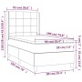 Cama box spring con colchón cuero sintético negro 90x190 cm de vidaXL, Camas y somieres - Ref: Foro24-3132653, Precio: 322,17...