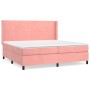 Cama box spring con colchón terciopelo rosa 200x200 cm de vidaXL, Camas y somieres - Ref: Foro24-3132584, Precio: 603,92 €, D...