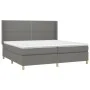 Box spring bed with dark gray fabric mattress 200x200 cm by vidaXL, Beds and slatted bases - Ref: Foro24-3131938, Price: 615,...