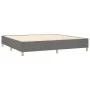 Box spring bed with dark gray fabric mattress 200x200 cm by vidaXL, Beds and slatted bases - Ref: Foro24-3131938, Price: 615,...