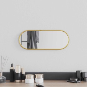 Espejo de pared ovalado dorado 40x15 cm en Espejos | Comprar online en Foru.es