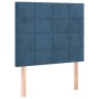 Cama box spring con colchón terciopelo azul oscuro 100x200 cm de vidaXL, Camas y somieres - Ref: Foro24-3132667, Precio: 372,...