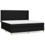 Cama box spring con colchón tela negro 200x200 cm de vidaXL, Camas y somieres - Ref: Foro24-3132019, Precio: 699,67 €, Descue...