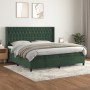 Cama box spring con colchón terciopelo verde oscuro 200x200 cm de vidaXL, Camas y somieres - Ref: Foro24-3132882, Precio: 818...