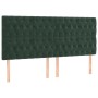 Cama box spring con colchón terciopelo verde oscuro 200x200 cm de vidaXL, Camas y somieres - Ref: Foro24-3132882, Precio: 818...