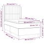 Cama box spring con colchón terciopelo rosa 80x200 cm de vidaXL, Camas y somieres - Ref: Foro24-3132770, Precio: 330,57 €, De...