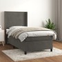 Cama box spring con colchón terciopelo gris oscuro 90x200 cm de vidaXL, Camas y somieres - Ref: Foro24-3132538, Precio: 339,1...