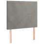 Cama box spring con colchón terciopelo gris claro 90x190 cm de vidaXL, Camas y somieres - Ref: Foro24-3132537, Precio: 333,92...