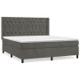 Cama box spring con colchón terciopelo gris oscuro 160x200 cm de vidaXL, Camas y somieres - Ref: Foro24-3132868, Precio: 572,...