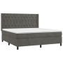 Cama box spring con colchón terciopelo gris oscuro 160x200 cm de vidaXL, Camas y somieres - Ref: Foro24-3132868, Precio: 572,...