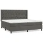 Box spring bed with dark gray velvet mattress 200x200 cm by vidaXL, Beds and slatted bases - Ref: Foro24-3132880, Price: 632,...