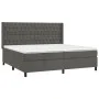 Box spring bed with dark gray velvet mattress 200x200 cm by vidaXL, Beds and slatted bases - Ref: Foro24-3132880, Price: 632,...