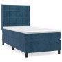 Cama box spring con colchón terciopelo azul oscuro 90x200 cm de vidaXL, Camas y somieres - Ref: Foro24-3132661, Precio: 376,6...