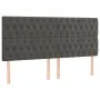 Box spring bed with dark gray velvet mattress 200x200 cm by vidaXL, Beds and slatted bases - Ref: Foro24-3132880, Price: 632,...
