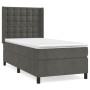 Cama box spring con colchón terciopelo gris oscuro 90x190 cm de vidaXL, Camas y somieres - Ref: Foro24-3132892, Precio: 334,7...