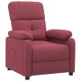 Sillón reclinable de tela rojo tinto en Sillones | Comprar online en Foru.es