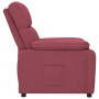 Sillón reclinable de tela rojo tinto en Sillones | Comprar online en Foru.es