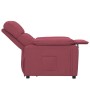 Sillón reclinable de tela rojo tinto en Sillones | Comprar online en Foru.es