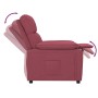 Sillón reclinable de tela rojo tinto en Sillones | Comprar online en Foru.es