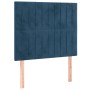 Cama box spring con colchón terciopelo azul oscuro 90x200 cm de vidaXL, Camas y somieres - Ref: Foro24-3132781, Precio: 378,7...