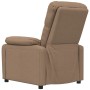 Sillón reclinable de tela marrón en Sillones | Comprar online en Foru.es