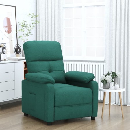 Sillón reclinable de tela verde oscuro en Sillones | Comprar online en Foru.es