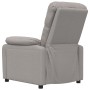 Sillón reclinable de tela gris taupe en Sillones | Comprar online en Foru.es
