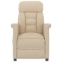 Sillón reclinable crema Crema 70.5 x 96.5 x 95 cm Tela y metal en Sillones | Comprar online en Foru.es