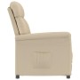 Sillón reclinable crema Crema 70.5 x 96.5 x 95 cm Tela y metal en Sillones | Comprar online en Foru.es