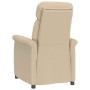 Sillón reclinable crema Crema 70.5 x 96.5 x 95 cm Tela y metal en Sillones | Comprar online en Foru.es