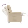 Sillón reclinable crema Crema 70.5 x 96.5 x 95 cm Tela y metal en Sillones | Comprar online en Foru.es