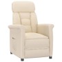 Sillón reclinable de tela de microfibra beige en Sillones | Comprar online en Foru.es