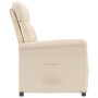 Sillón reclinable de tela de microfibra beige en Sillones | Comprar online en Foru.es