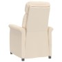 Sillón reclinable de tela de microfibra beige en Sillones | Comprar online en Foru.es