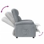 Sillón reclinable de tela gris claro en Sillones | Comprar online en Foru.es