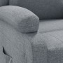 Sillón reclinable de tela gris claro en Sillones | Comprar online en Foru.es