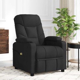 Sillón reclinable de tela negro en Sillones | Comprar online en Foru.es