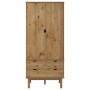 Armario OTTA madera maciza pino 76,5x53x172 cm en Armarios roperos | Comprar online en Foru.es