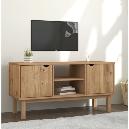 Mueble de TV OTTA madera maciza de pino 113,5x43x57 cm en Muebles TV | Comprar online en Foru.es