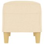 Banco de tela color crema 70x35x41 cm en Bancos | Comprar online en Foru.es