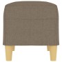 Banco de tela gris taupe 70x35x41 cm en Bancos | Comprar online en Foru.es