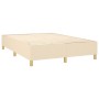 Cama box spring con colchón tela color crema 140x200 cm de vidaXL, Camas y somieres - Ref: Foro24-3131918, Precio: 500,24 €, ...