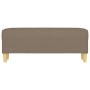 Banco de tela gris taupe 100x35x41 cm en Bancos | Comprar online en Foru.es