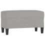 Banco de tela gris claro 70x35x41 cm en Bancos | Comprar online en Foru.es