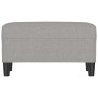 Banco de tela gris claro 70x35x41 cm en Bancos | Comprar online en Foru.es